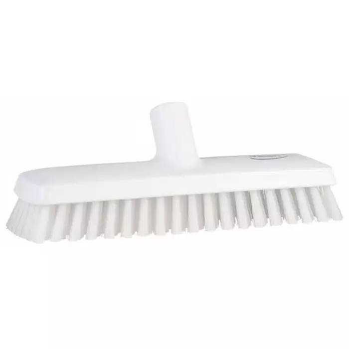 VIKAN Deck Brush White 32 mm Medium Polyester, Polypropylene & Stainless Steel Bristles, 70435