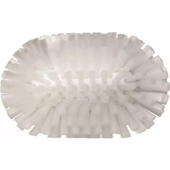 VIKAN Scrub Brush Medium Polyester, Polypropylene & Stainless Steel 40 mm Bristle White, 70395