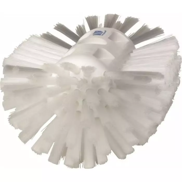 VIKAN Scrub Brush Medium Polyester, Polypropylene & Stainless Steel 40 mm Bristle White, 70395