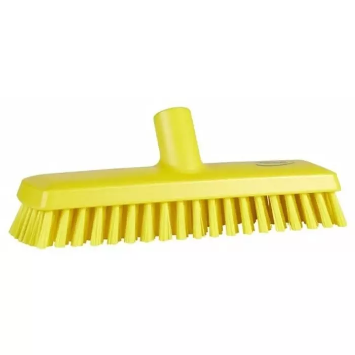 VIKAN Deck Brush Yellow 32 mm Medium Polyester, Polypropylene & Stainless Steel Bristles, 70436