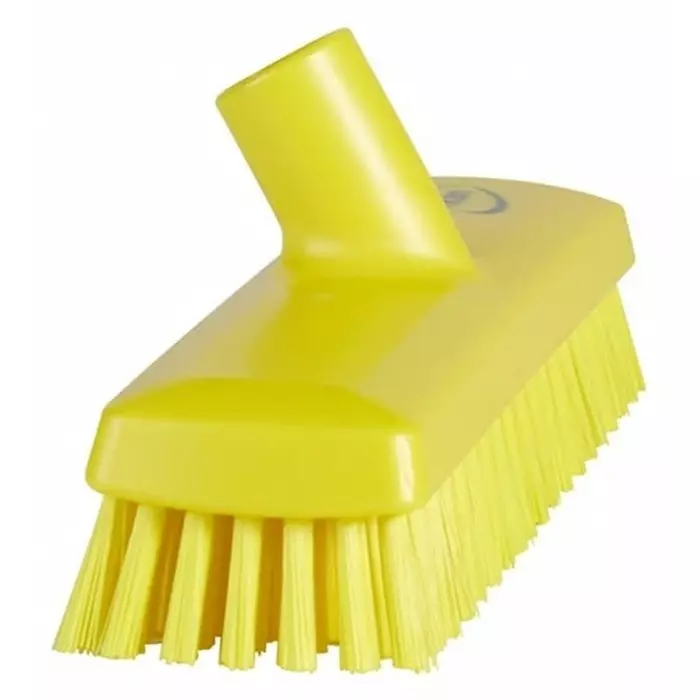 VIKAN Deck Brush Yellow 32 mm Medium Polyester, Polypropylene & Stainless Steel Bristles, 70436