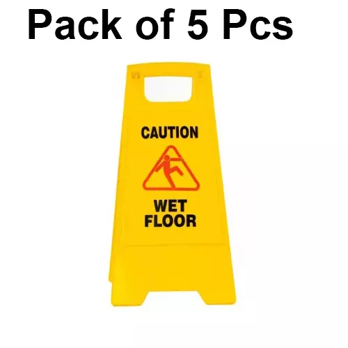 generic-wet-floor-signage-board-caution-safety-warning-sign-plastic-foldable-yellow-pack-of-5-pcs