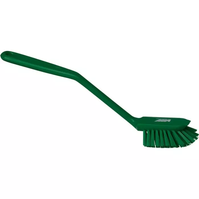 VIKAN Scrubbing Brush PET Medium 23 mm Bristle Length Green, 42372