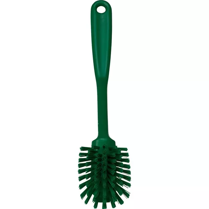 VIKAN Scrubbing Brush PET Medium 23 mm Bristle Length Green, 42372