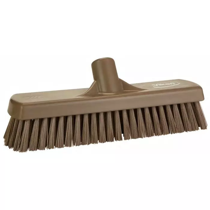 VIKAN Scrubbing Brush PET Hard 46 mm Bristle Length Brown, 706066