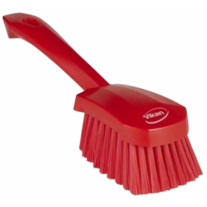 VIKAN Hand Brush Polyester, Polypropylene & Stainless Steel Bristles Red, 41984