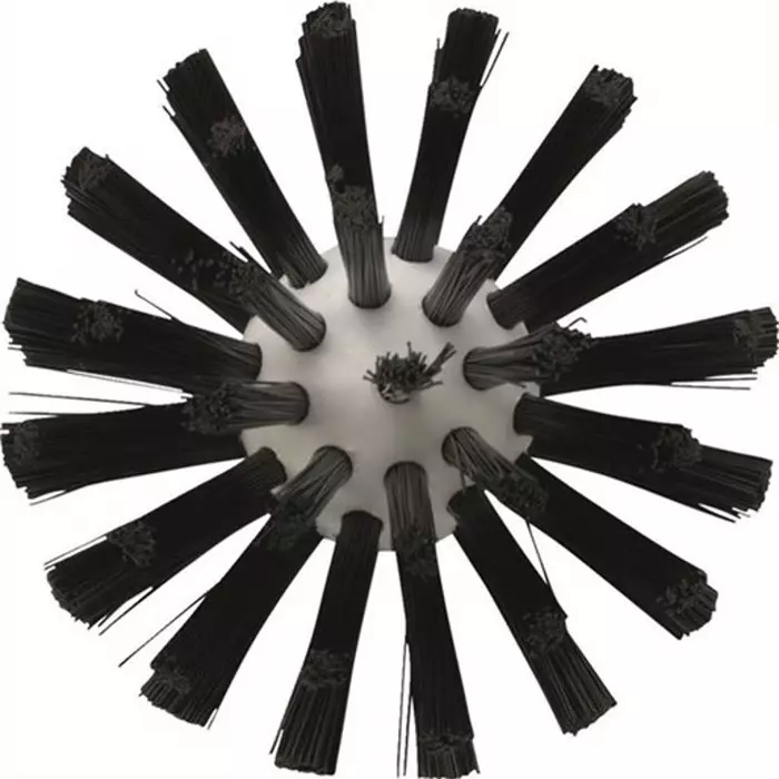 VIKAN Scrub Brush Medium Polyester, Polypropylene & Stainless Steel 24 mm Bristle Black, 5380779