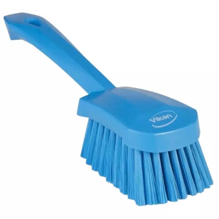VIKAN Scrubbing Brush Polyester, Polypropylene & Stainless Steel Soft 270 mm Bristle Length Blue, 41983
