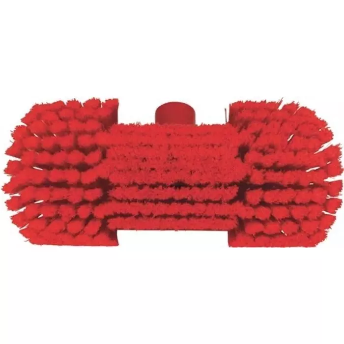 VIKAN Scrubbing Brush Polyester, Polypropylene & Stainless Steel Soft 44 mm Bristle Length Red, 70674