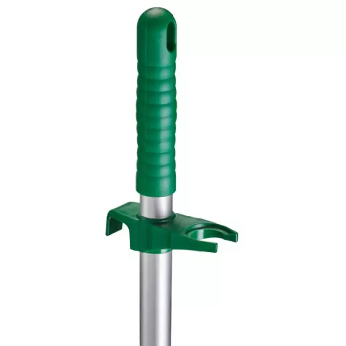 VIKAN Dust Pan Polypropylene Green with Anodised Aluminium Handle for Cleaning, 56622