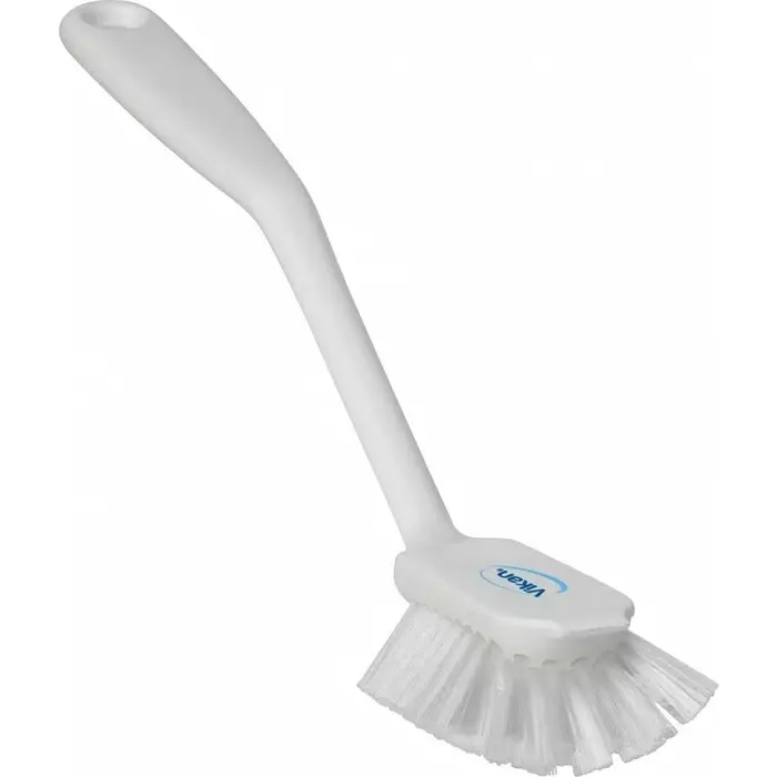 VIKAN Scrubbing Brush PET Medium 23 mm Bristle Length White, 42375