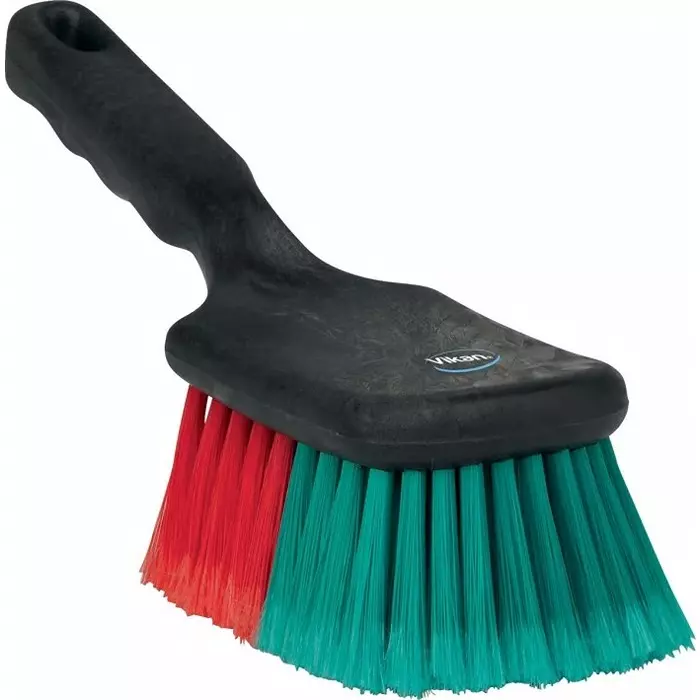 VIKAN Scrubbing Brush Polyester Soft 45 mm Bristle Length Black, 522752