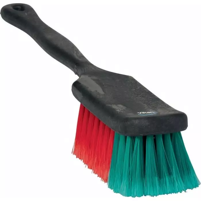 VIKAN Scrubbing Brush Polyester Soft 45 mm Bristle Length Black, 522252