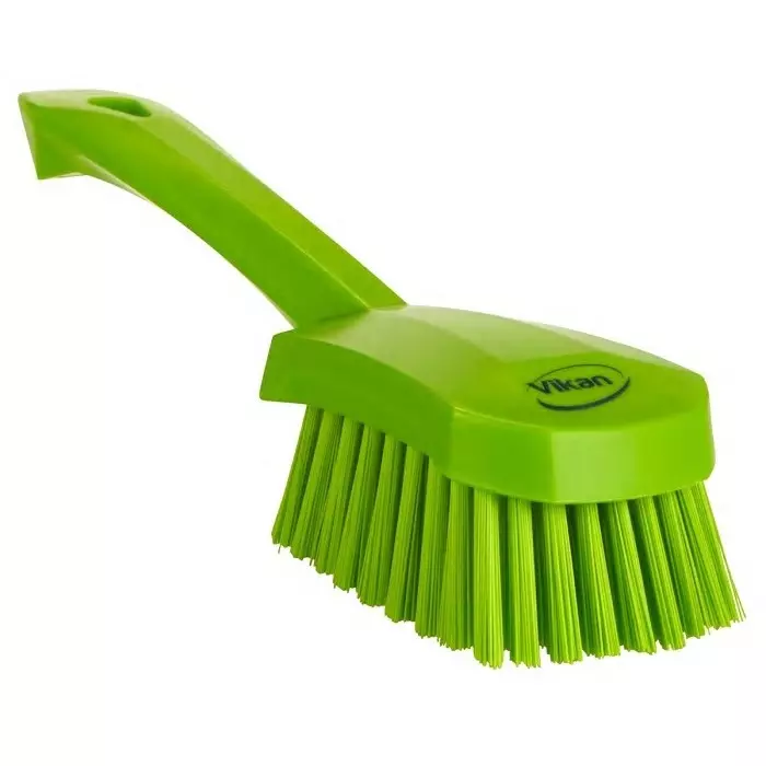 VIKAN Scrubbing Brush PET Hard 36 mm Bristle Length Green, 419277
