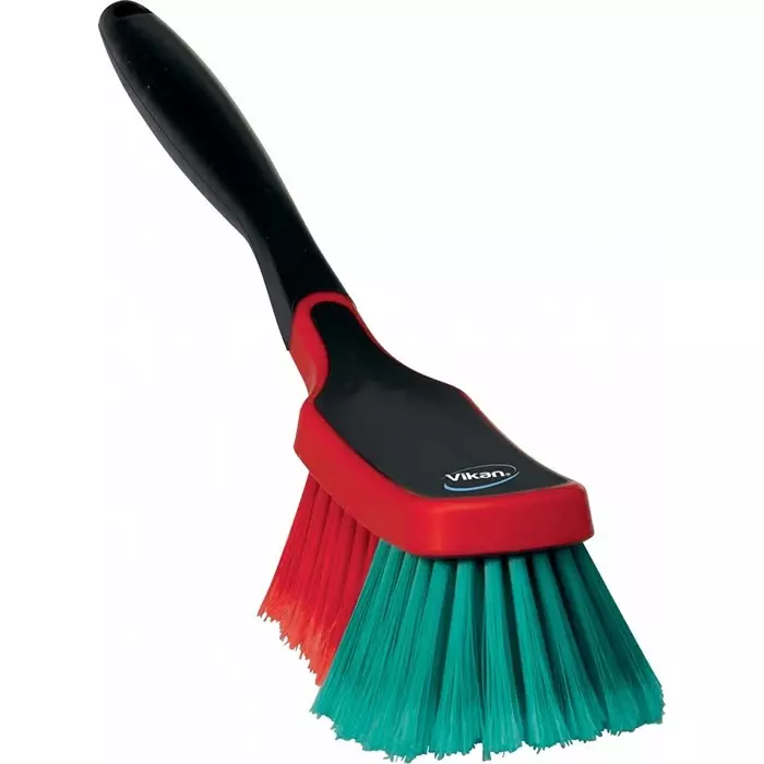 VIKAN Scrubbing Brush Polyester Soft 45 mm Bristle Length Black, 525252
