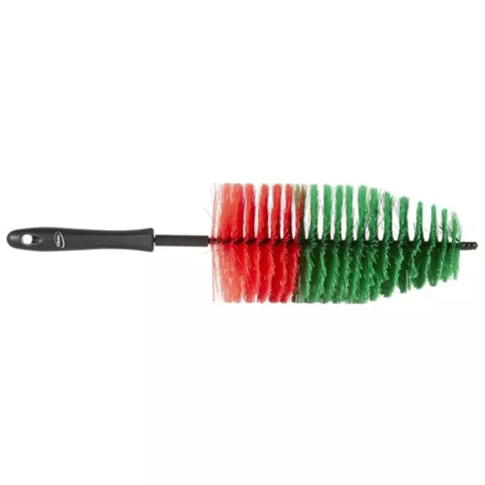 VIKAN Scrubbing Brush Polyester Soft 345 mm Bristle Length Black, 525652
