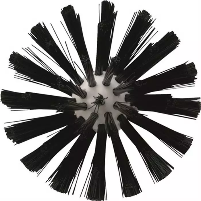 VIKAN Scrub Brush Medium Polyester, Polypropylene & Stainless Steel 37 mm Bristle Black, 53801039