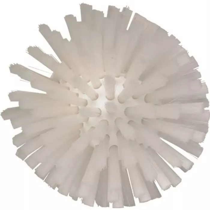VIKAN Scrubbing Brush Polyester, Polypropylene & Stainless Steel Medium 33 mm Bristle Length White, 70355