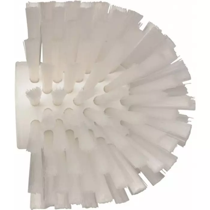 VIKAN Scrubbing Brush Polyester, Polypropylene & Stainless Steel Medium 33 mm Bristle Length White, 70355