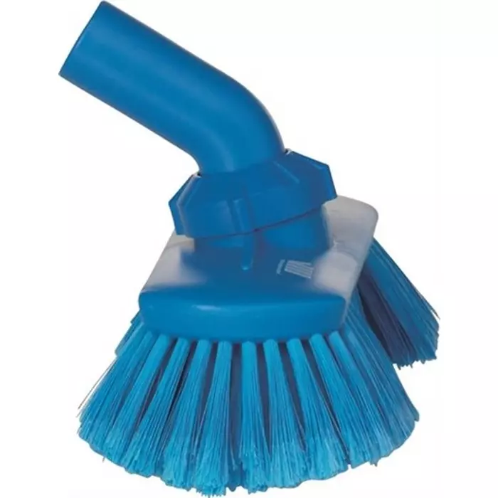 VIKAN Scrubbing Brush Polyester, Polypropylene & Stainless Steel Soft 44 mm Bristle Length Blue, 70673
