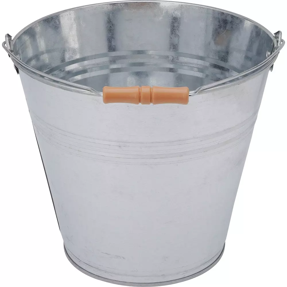 MonotaRO Bucket Steel Silver About 10 L Capacity, 10L