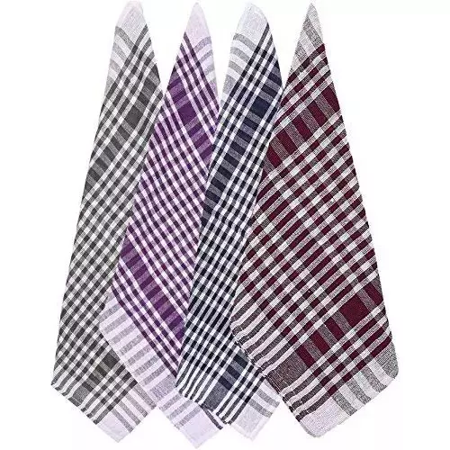 GENERIC 20x20 inch Multicolor Cotton Striped Duster (Pack of 72)