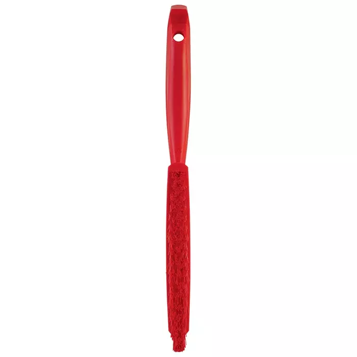VIKAN Scrubbing Brush PET Extra Hard 33 mm Bristle Length Red, 41954