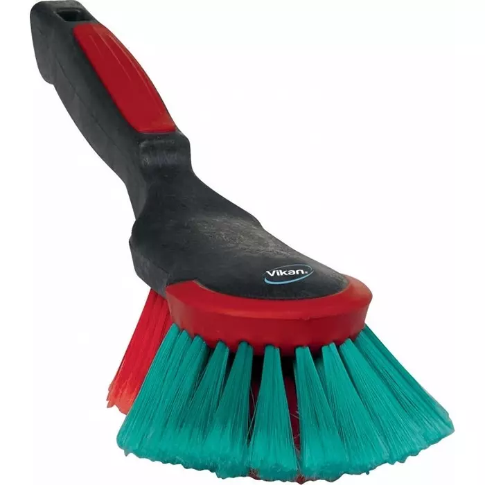 VIKAN Scrubbing Brush Polyester Soft 40 mm Bristle Length Black, 524652