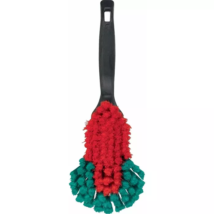 VIKAN Scrubbing Brush Polyester Soft 40 mm Bristle Length Black, 524652