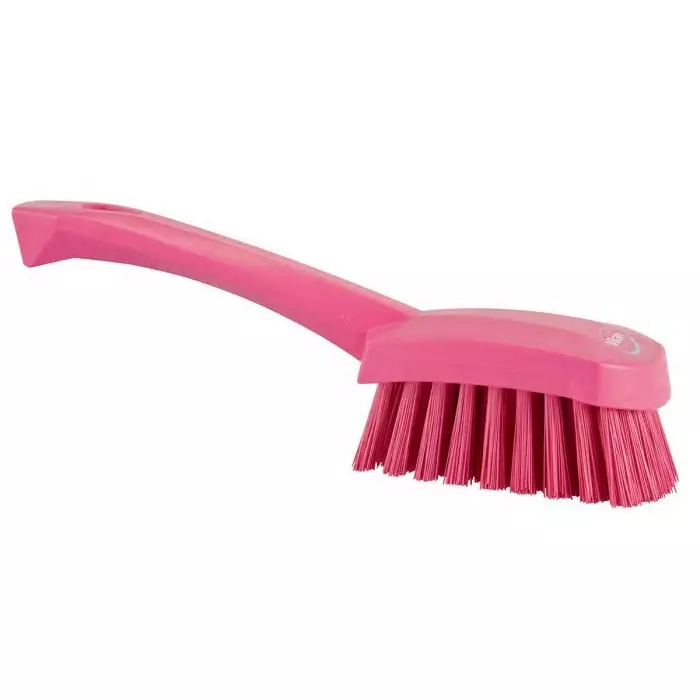 VIKAN Scrubbing Brush PET Hard 36 mm Bristle Length Pink, 41921
