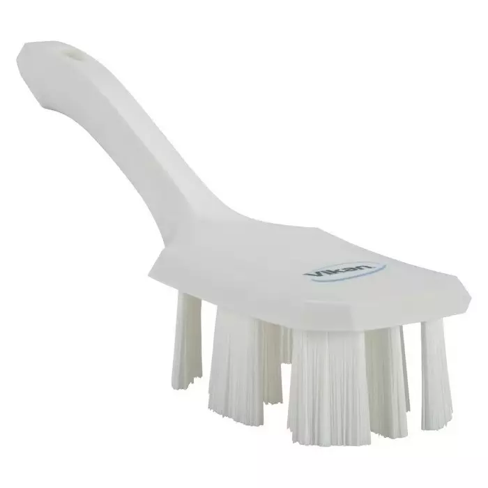 VIKAN Scrubbing Brush PET Hard 37 mm Bristle Length White, 41795
