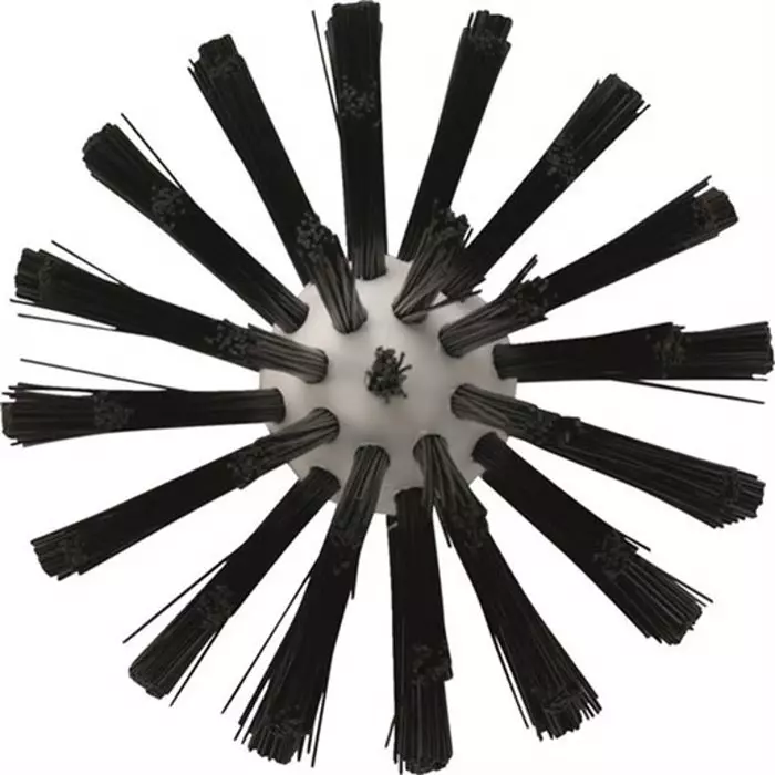 VIKAN Scrub Brush Medium Polyester, Polypropylene & Stainless Steel 30 mm Bristle Black, 5380909