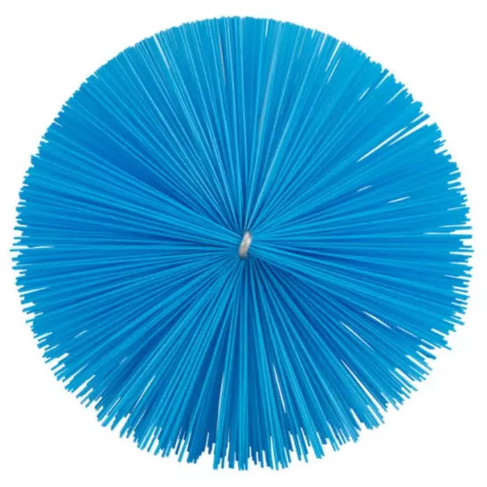VIKAN Scrub Brush Medium Polyester, Polypropylene & Stainless Steel 56 mm Bristle Blue, 53943