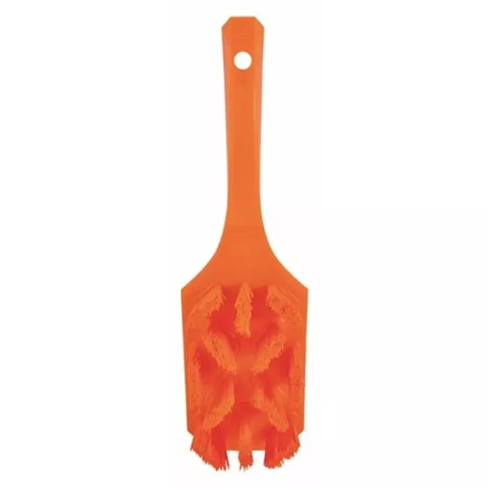 VIKAN Scrubbing Brush Polyester, Polypropylene & Stainless Steel Soft 415 mm Bristle Length Blue, 41813