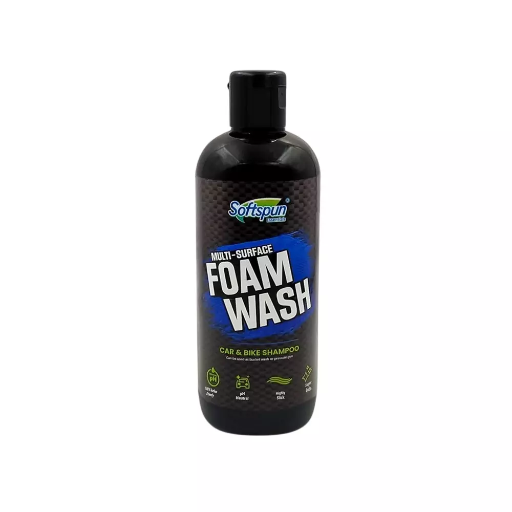 softspun Premium Liquid Shampoo 300 ml Citrus Scent Non-Toxic Works with Bucket & Foam Cannon, SHAMP-300ML