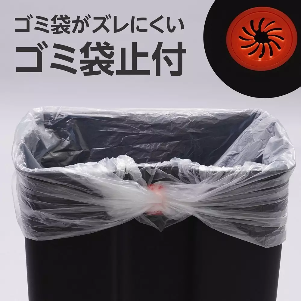 monotaro-stainless-steel-square-pedal-operated-trash-can-with-soft-close-function-titanium-gray-30l