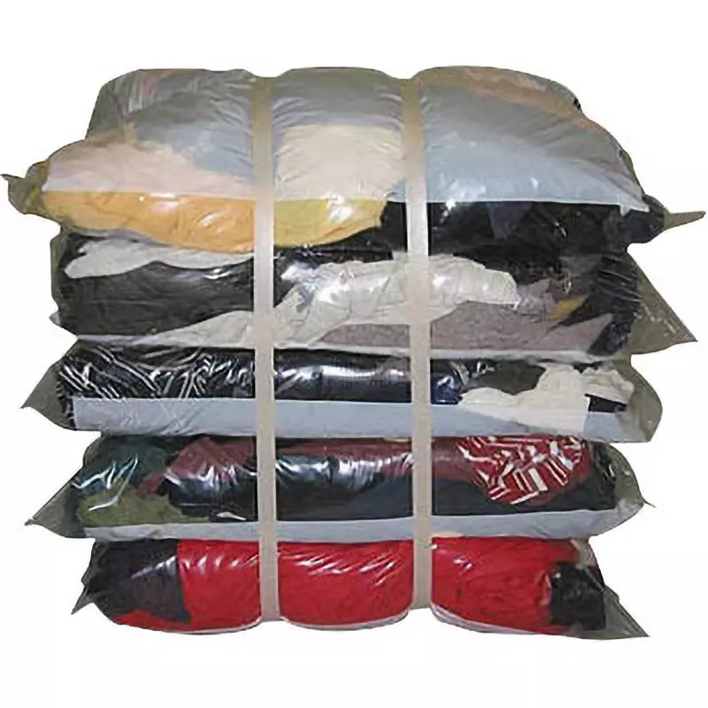 MonotaRO Knitted Waste Dark Used Fabric with Dimensions Cm About 30-60 square, 6562866 (Bag of 20 Kg)