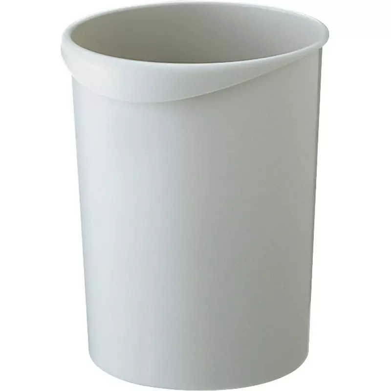 MonotaRO Wastebasket Round Type With Handle Off White 232 mm Length, 50638465