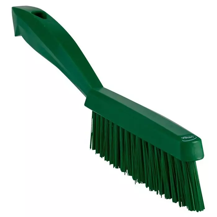 VIKAN Scrubbing Brush PET Extra Hard 33 mm Bristle Length Green, 41952