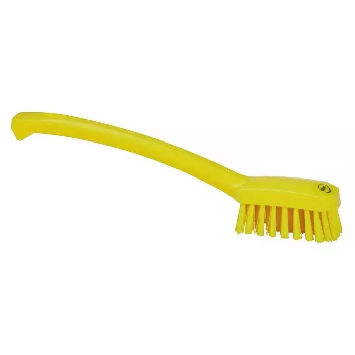 VIKAN Scrubbing Brush PET Medium 22 mm Bristle Length Yellow, 30886