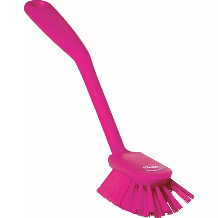VIKAN Scrubbing Brush PET Medium 23 mm Bristle Length Pink, 42371