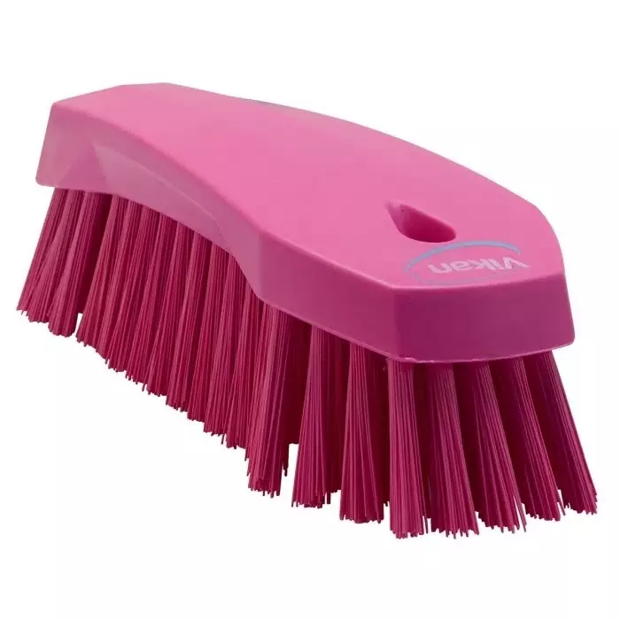 VIKAN Scrubbing Brush PET Hard 36 mm Bristle Length Pink, 38901