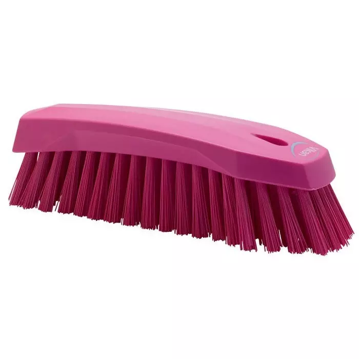 VIKAN Scrubbing Brush PET Hard 36 mm Bristle Length Pink, 38901