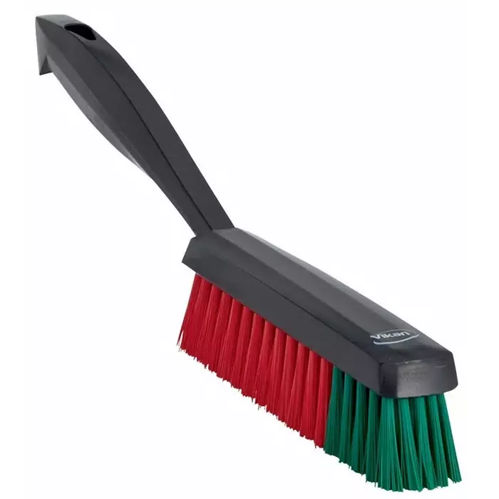 VIKAN Scrubbing Brush Polyester Hard 34 mm Bristle Length Black, 450052