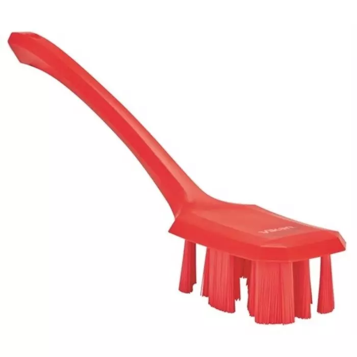 VIKAN Hand Brush Hard Polyester Bristles Yellow 395 mm, 41966