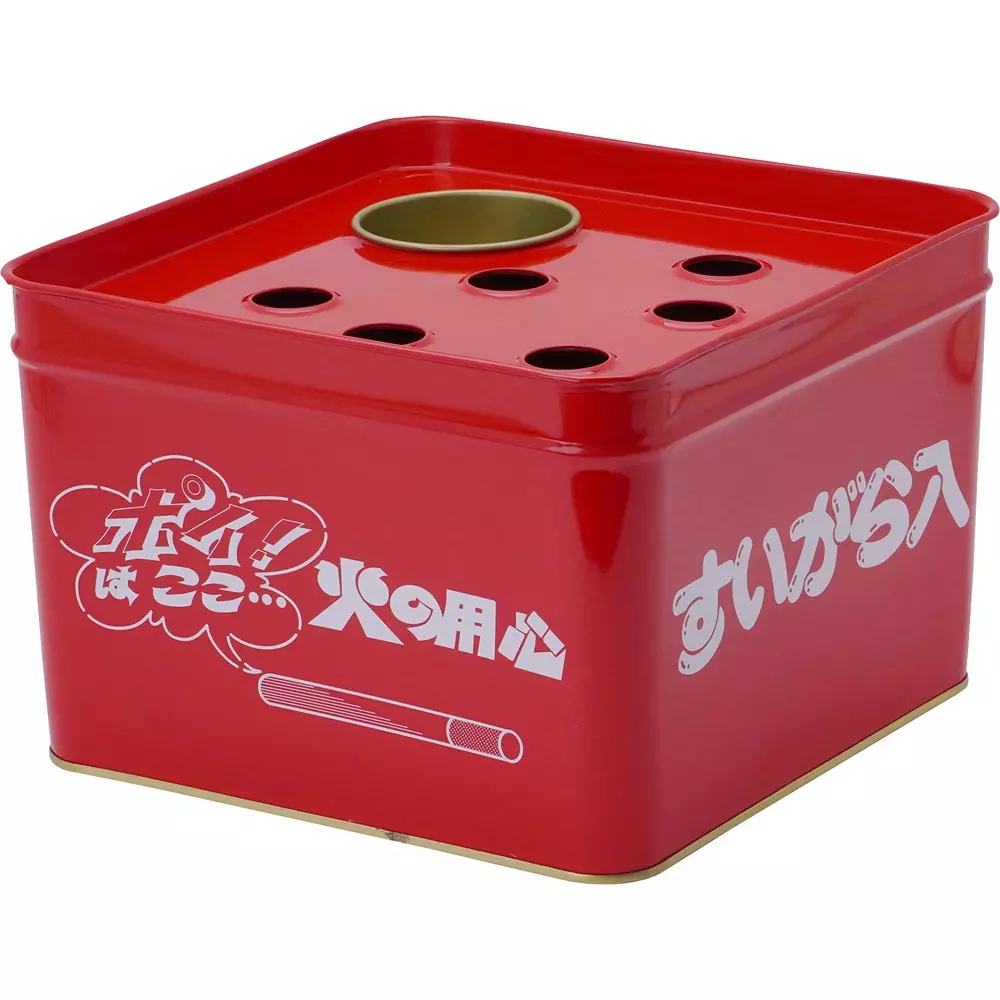 MonotaRO Cigarette Butt Bucket Red About 249 x 249 x 170 mm, MRO-1