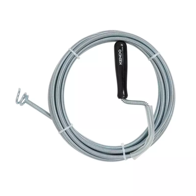 Kendo Pipe & Drain Cleaning Coil 10 m x 9 mm Size Spring Steel, 50218