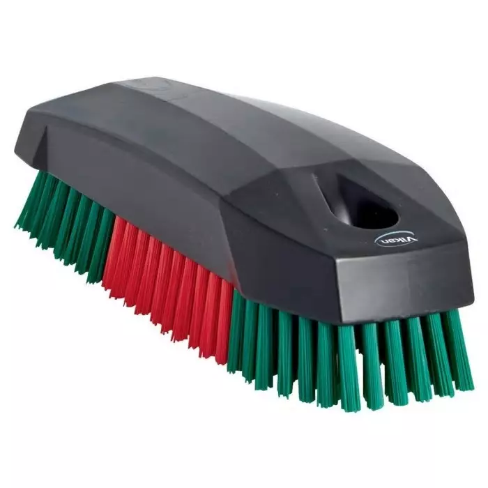 VIKAN Scrubbing Brush Polyester Hard 15 mm Bristle Length Black, 644052