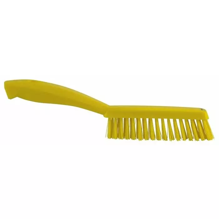 VIKAN Scrubbing Brush PET Extra Hard 33 mm Bristle Length Yellow, 41956