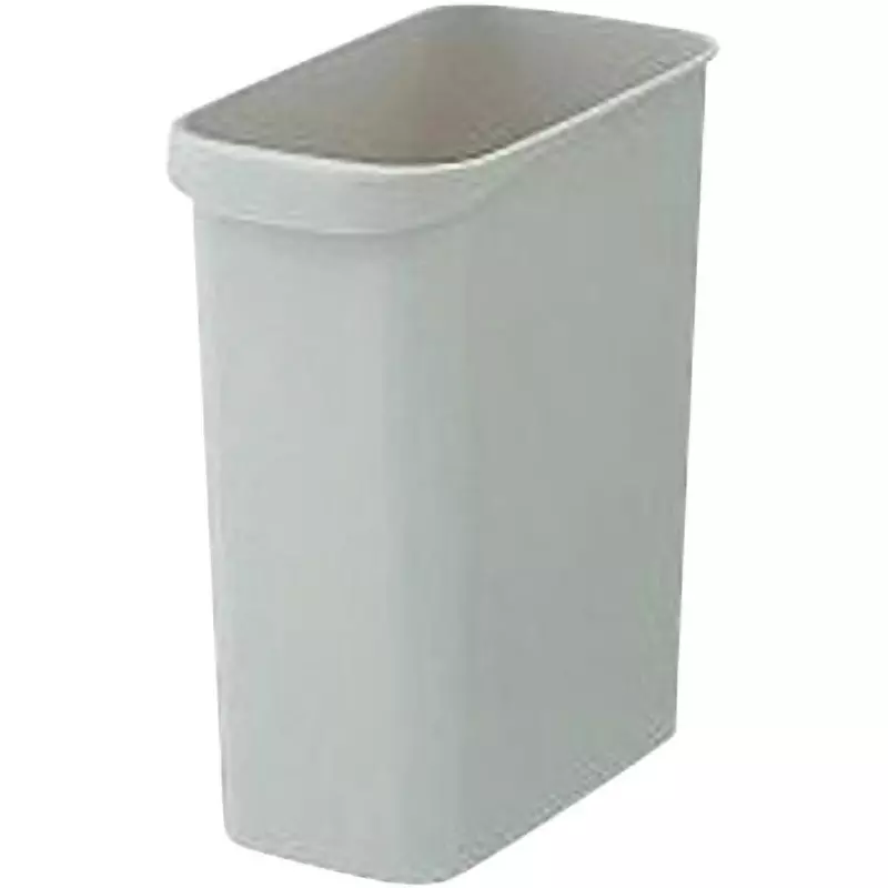 MonotaRO Wastebasket Square Type With Handle Off White 304 mm Length, 50638508